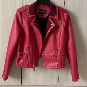 Woman coat/ leather jacket.